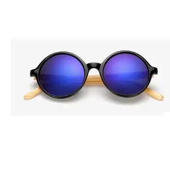 Gafas de sol de bambú|Nuevos productos de moda de los hombres y mujeres de la vendimia retro gafas de sol gafas de madera, marco de madera hecho a mano de la ronda de 1527